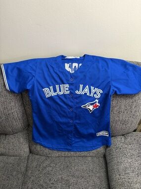 Majestic Royal Blue Toronto Blue Jays Jersey with Logo